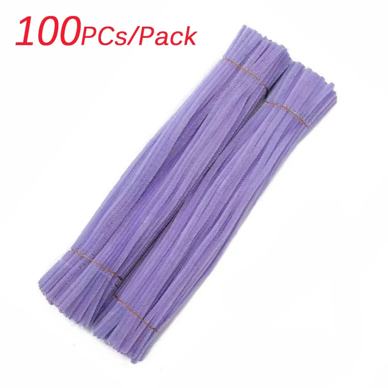 100Pcs Colorful Pipe Cleaner