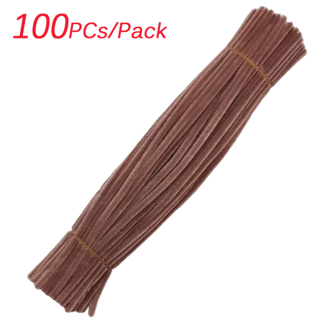 100Pcs Colorful Pipe Cleaner