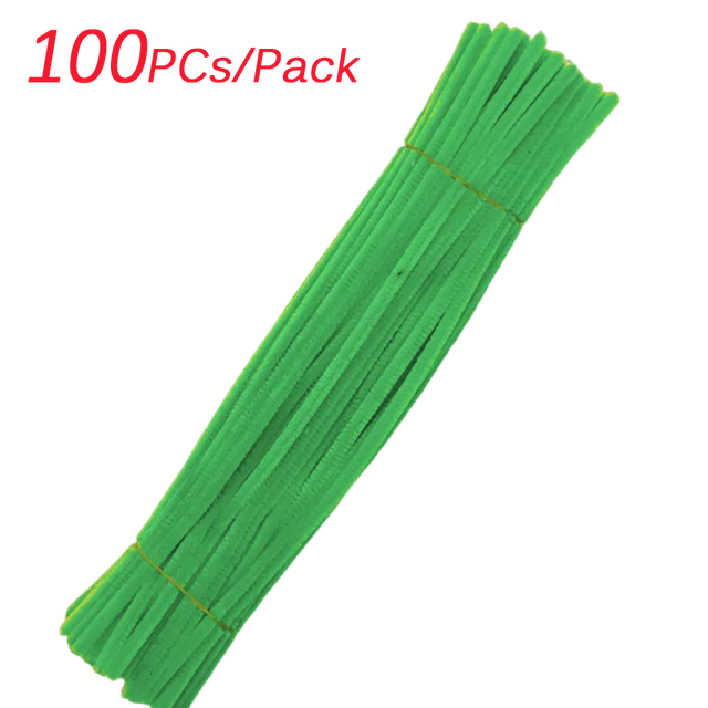 100Pcs Colorful Pipe Cleaner
