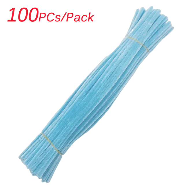 100Pcs Colorful Pipe Cleaner